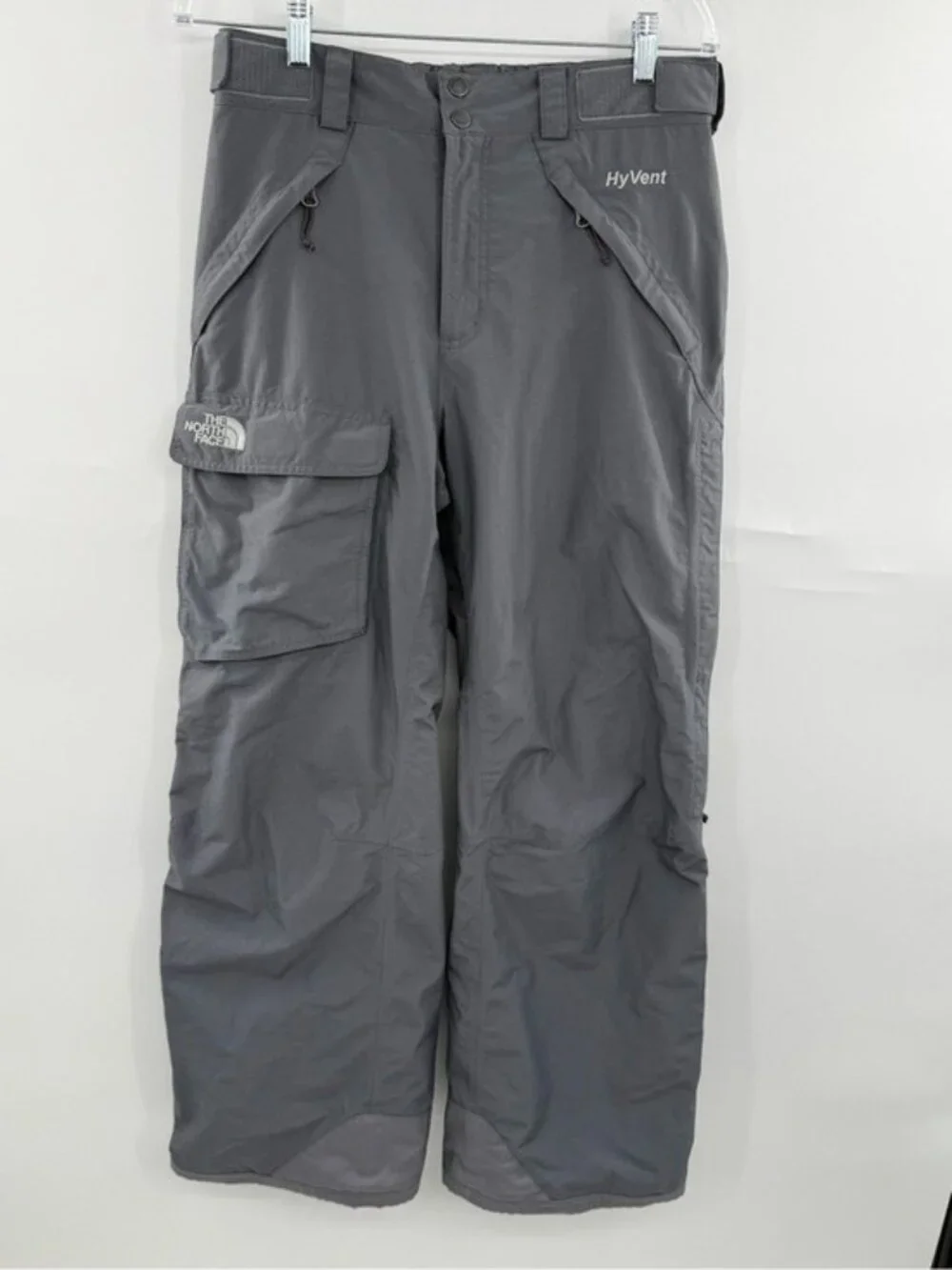 The North Face HyVent Ski Snowboard Pants Men’s Small Gray Waterproof Cargo